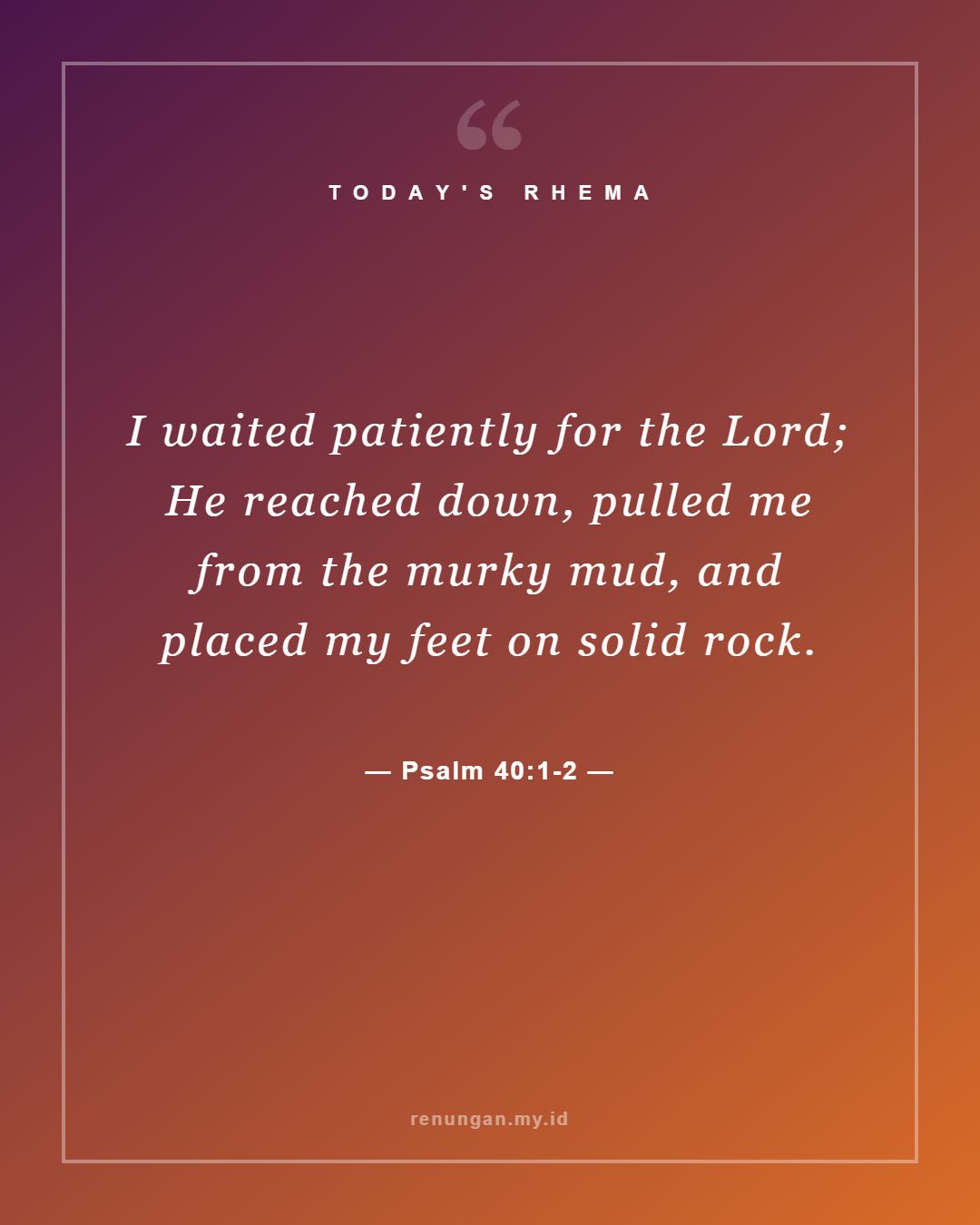 Psalm 40:1-2