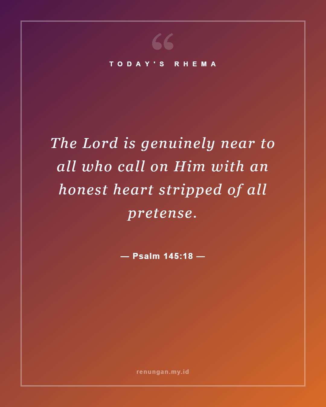 Psalm 145:18