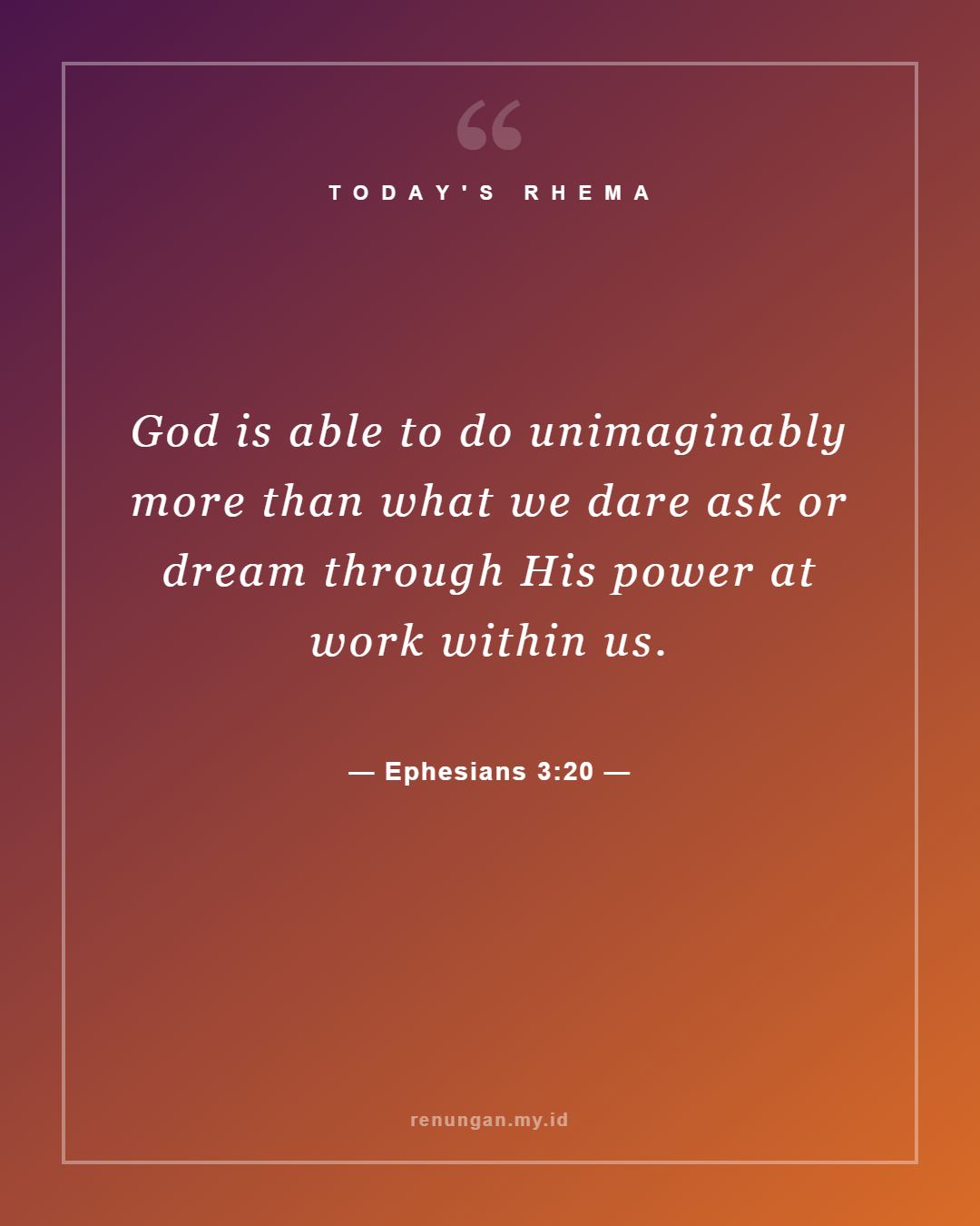 Ephesians 3:20