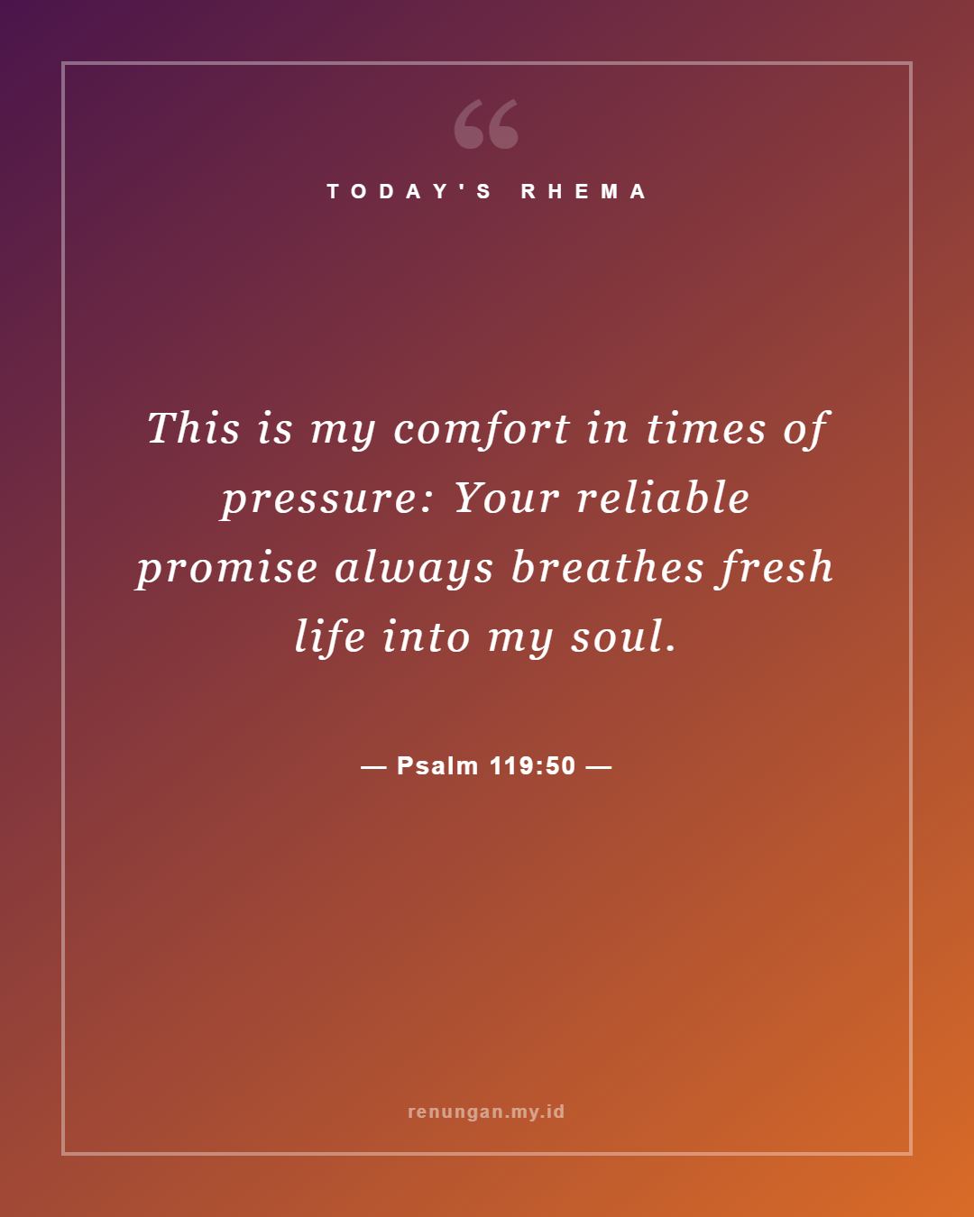 Psalm 119:50