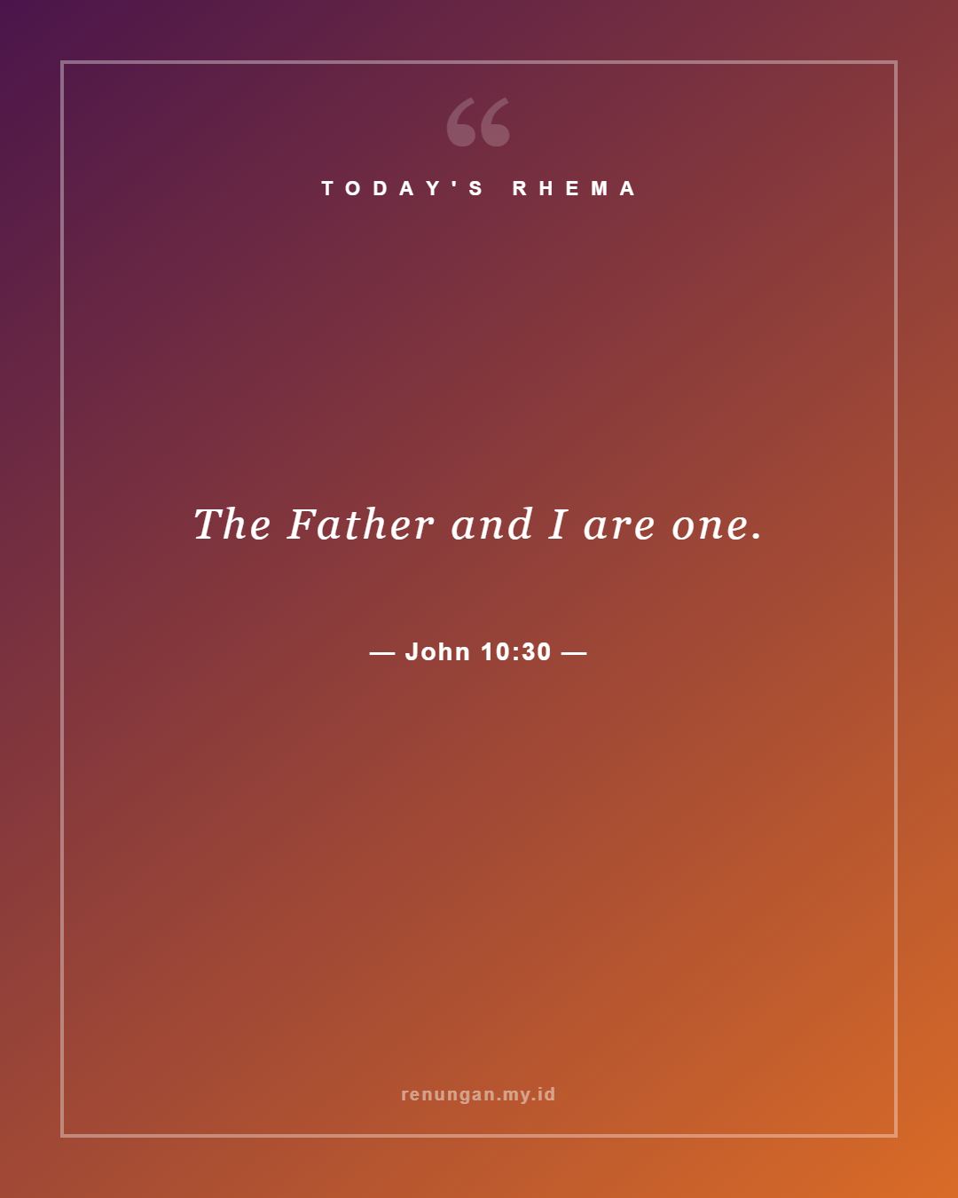 John 10:30