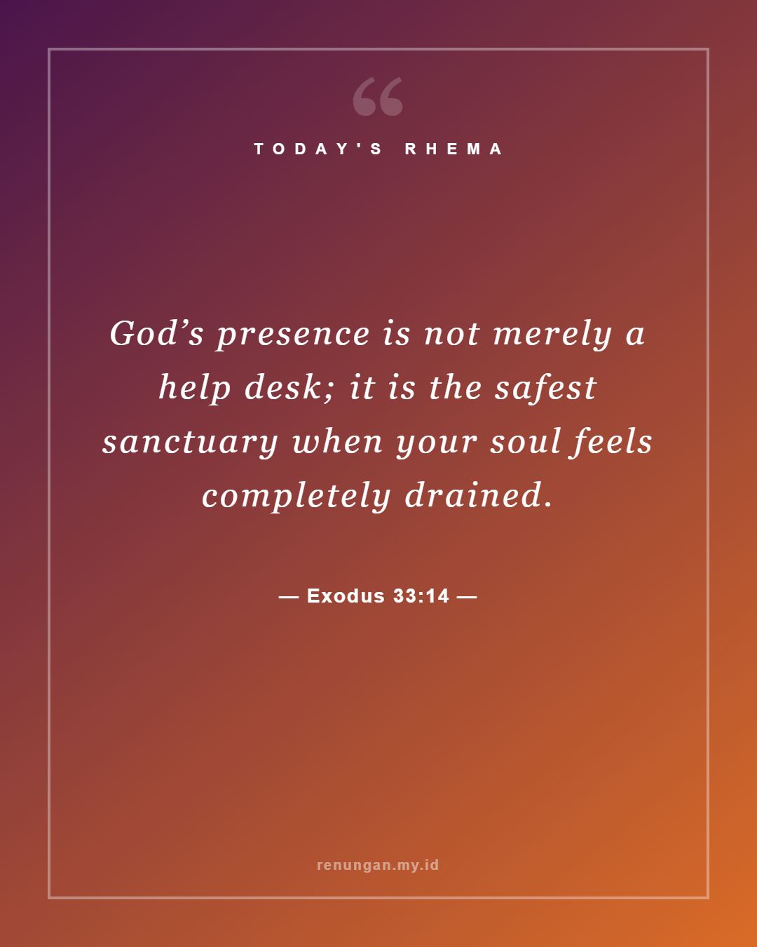 Exodus 33:14