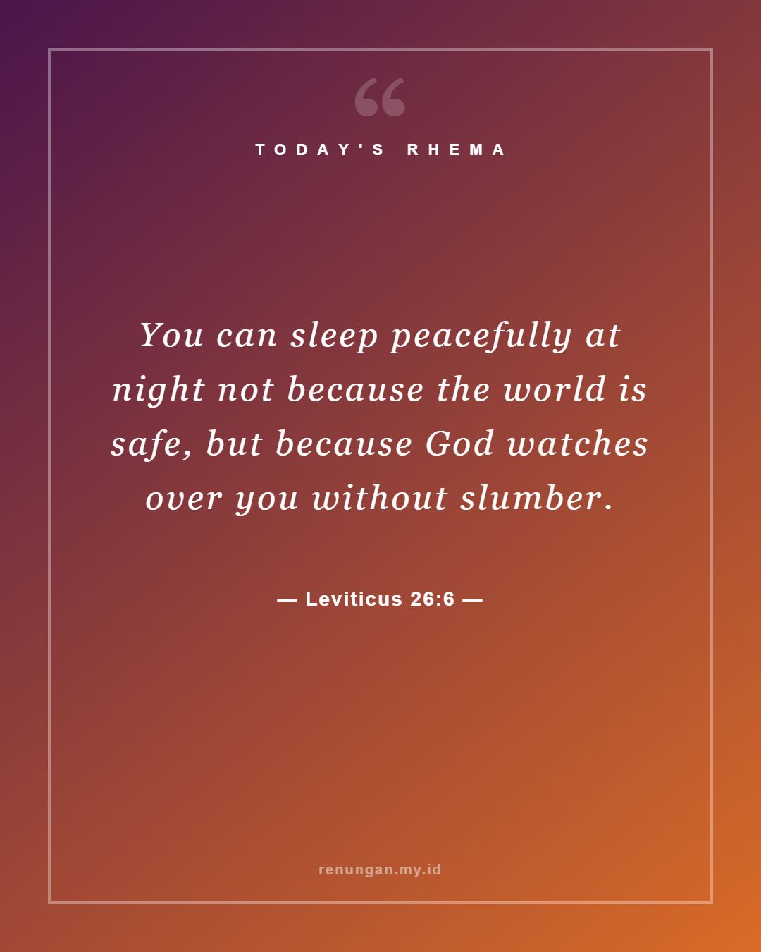 Leviticus 26:6