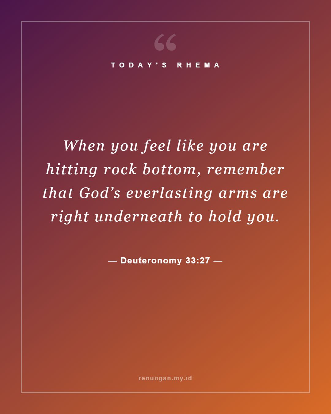 Deuteronomy 33:27