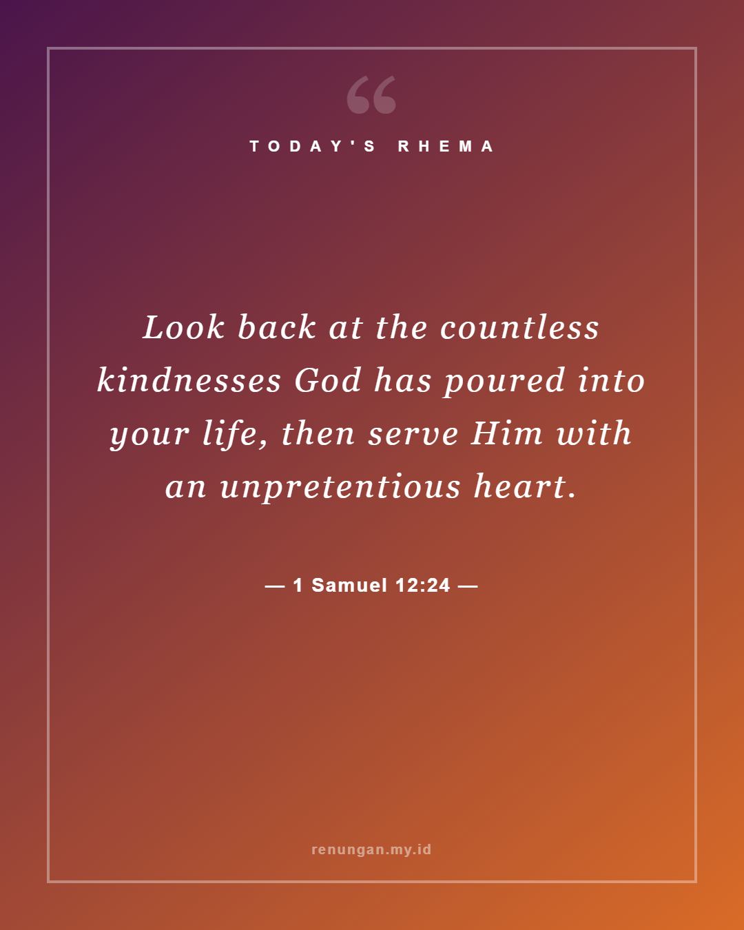 1 Samuel 12:24
