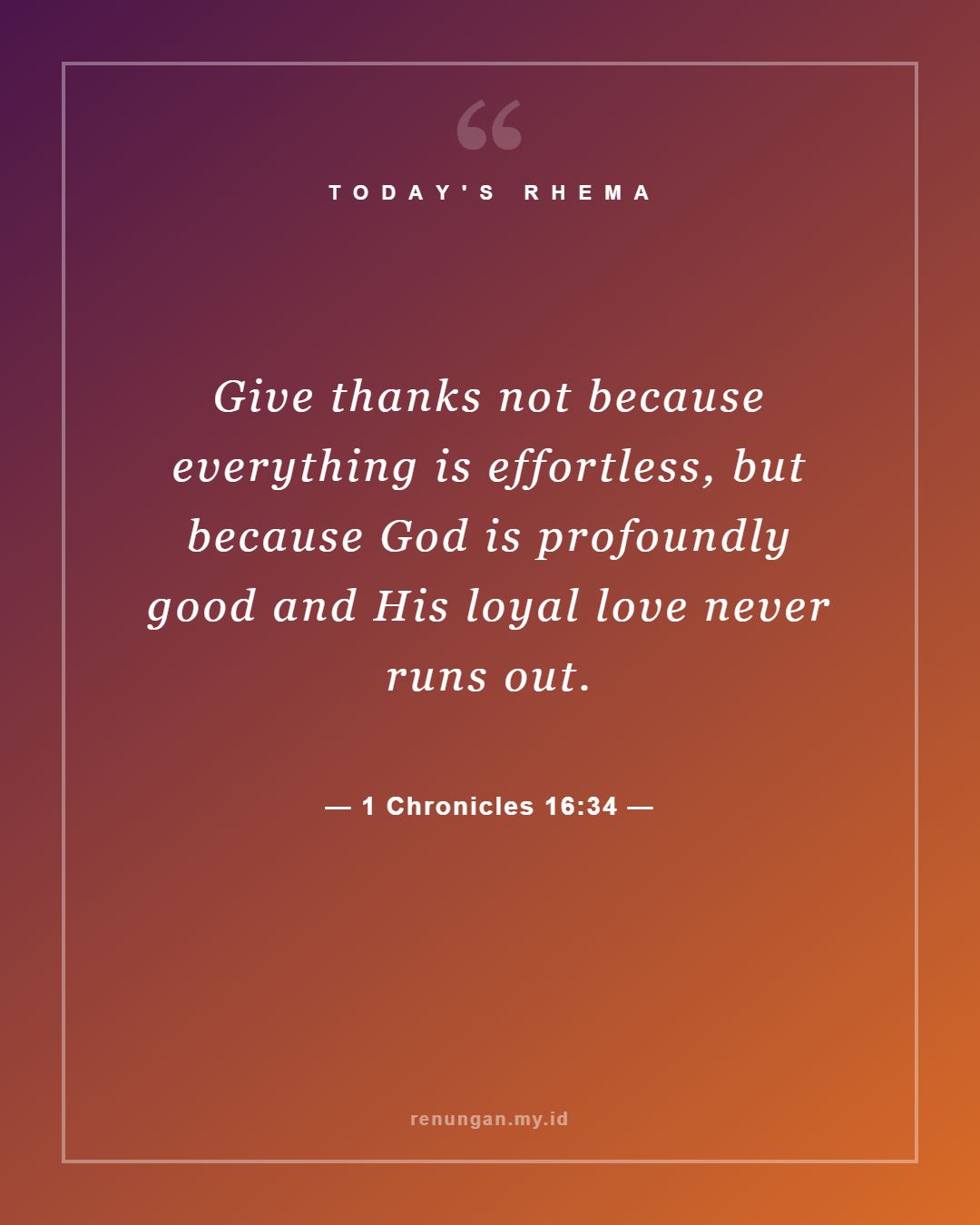 1 Chronicles 16:34