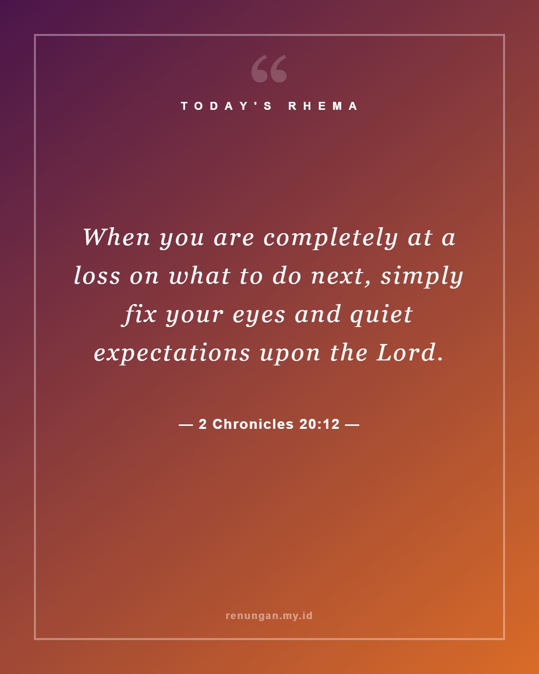 2 Chronicles 20:12