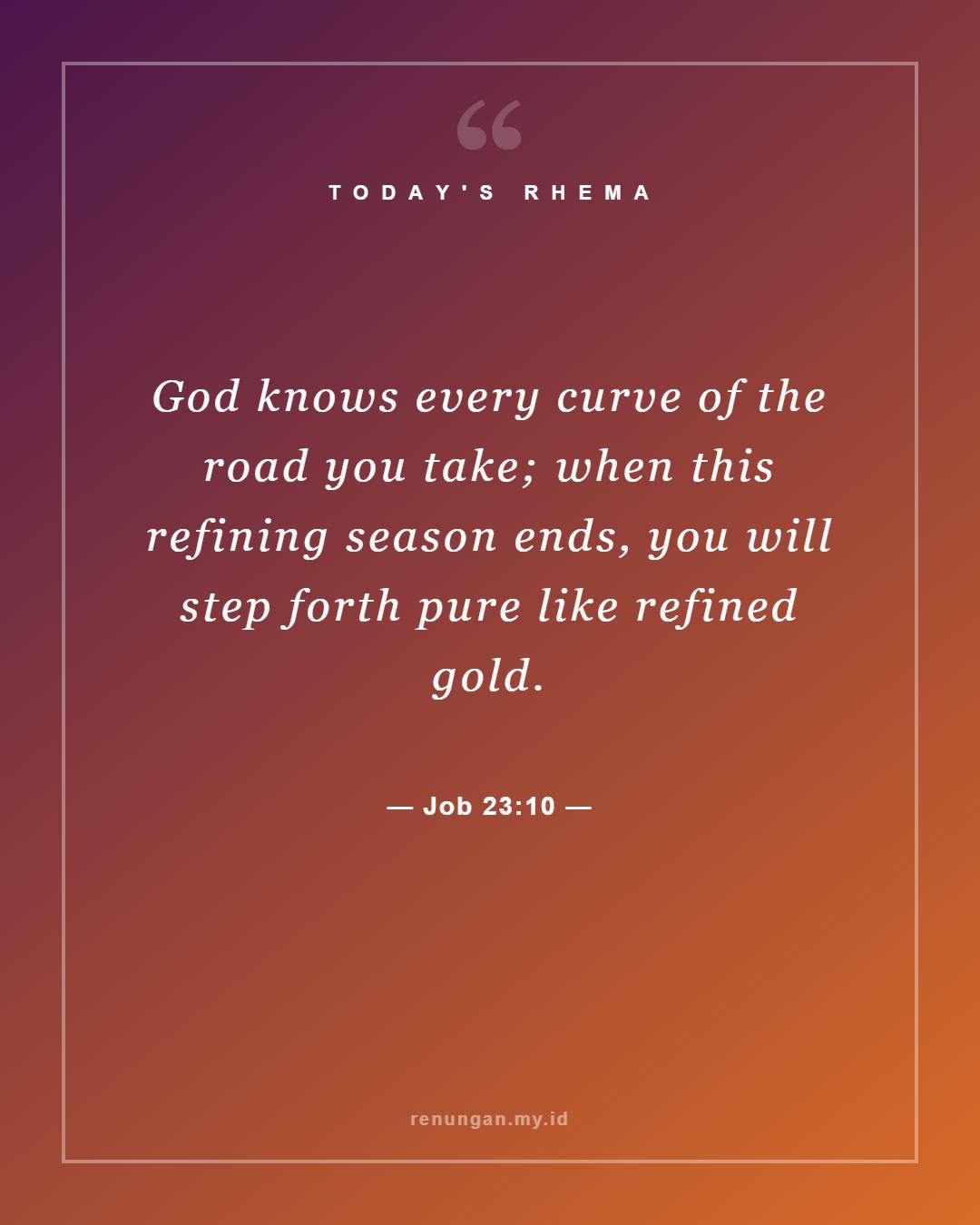 Job 23:10