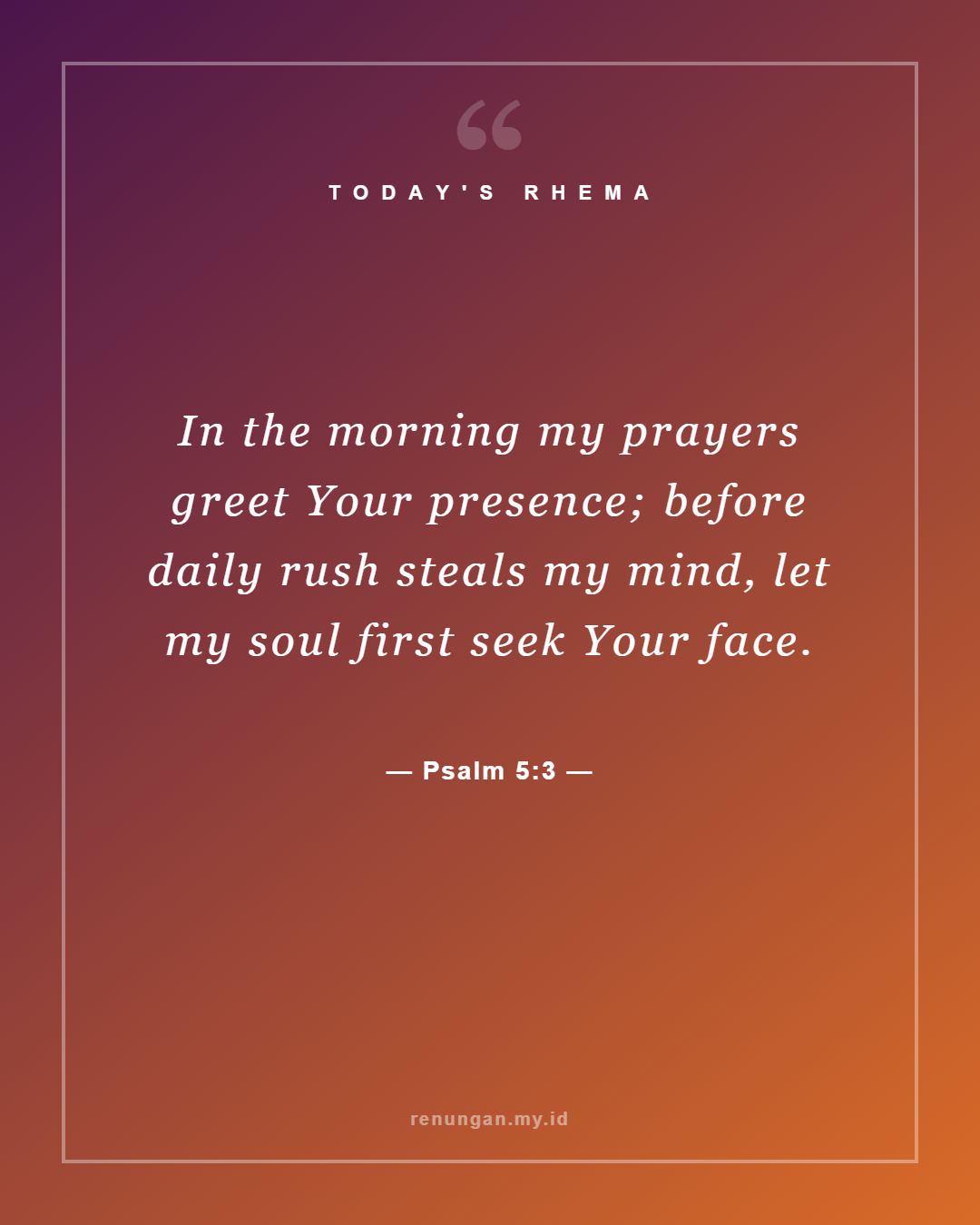 Psalm 5:3