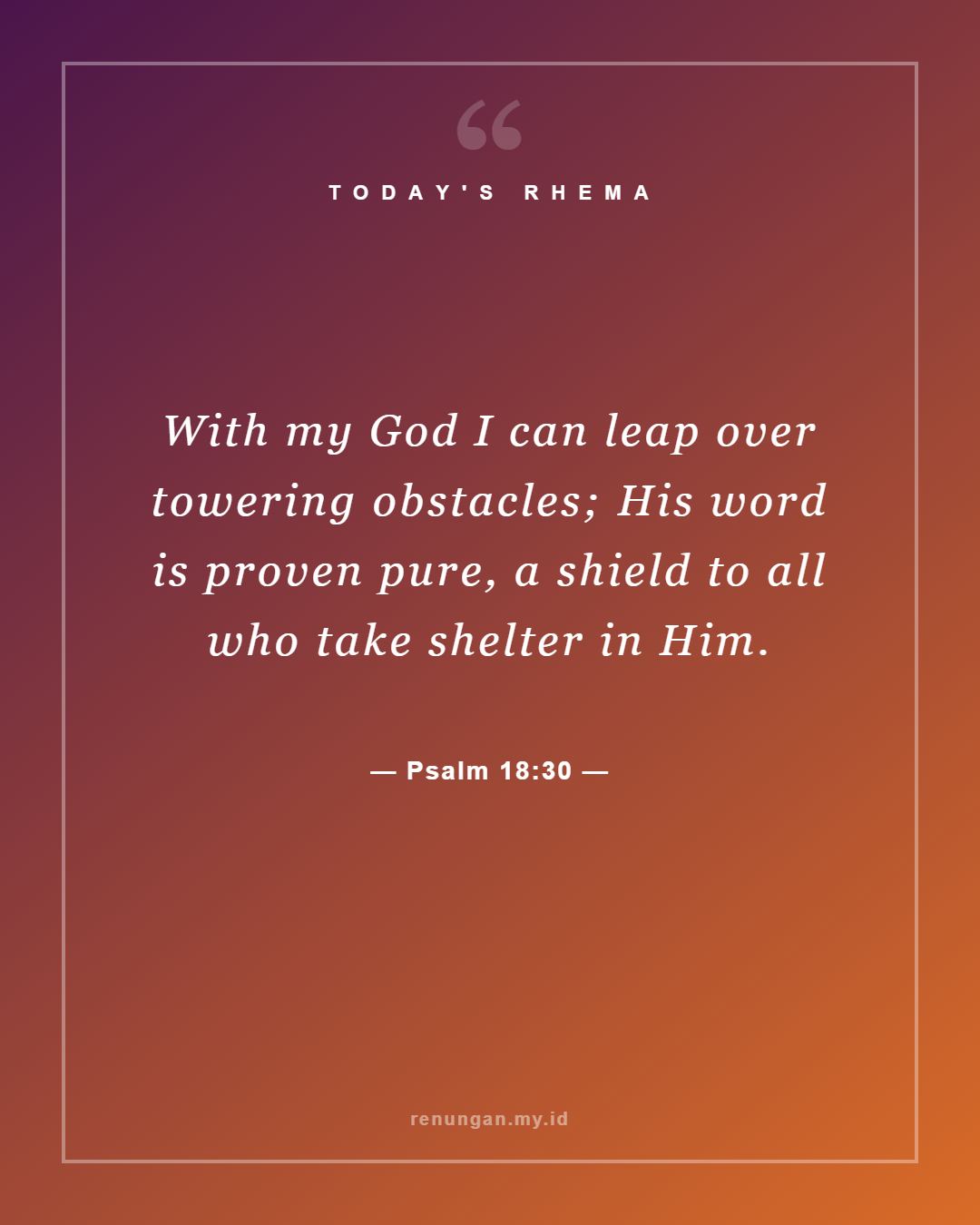 Psalm 18:30
