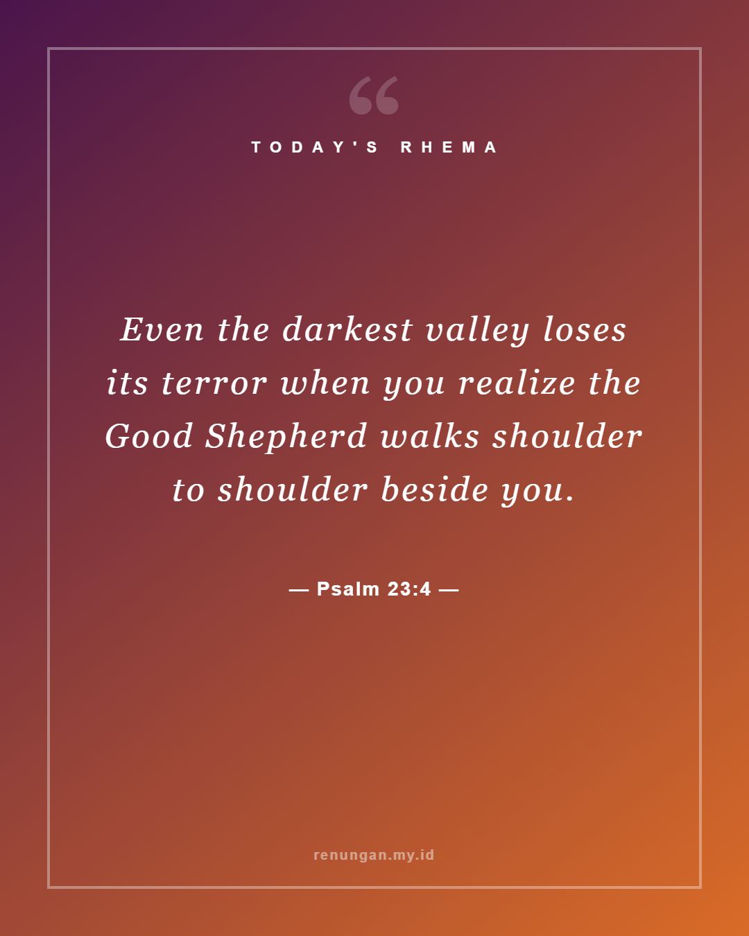 Psalm 23:4