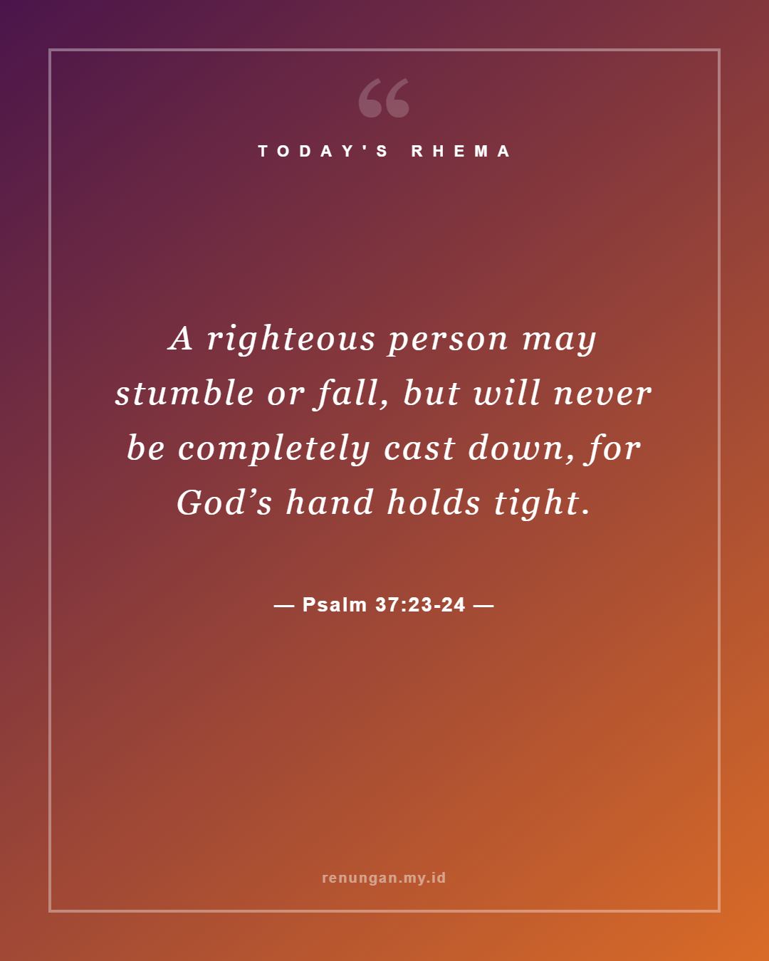 Psalm 37:23-24
