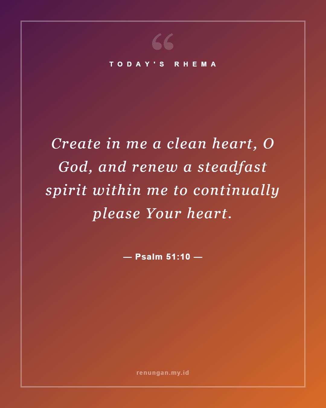 Psalm 51:10