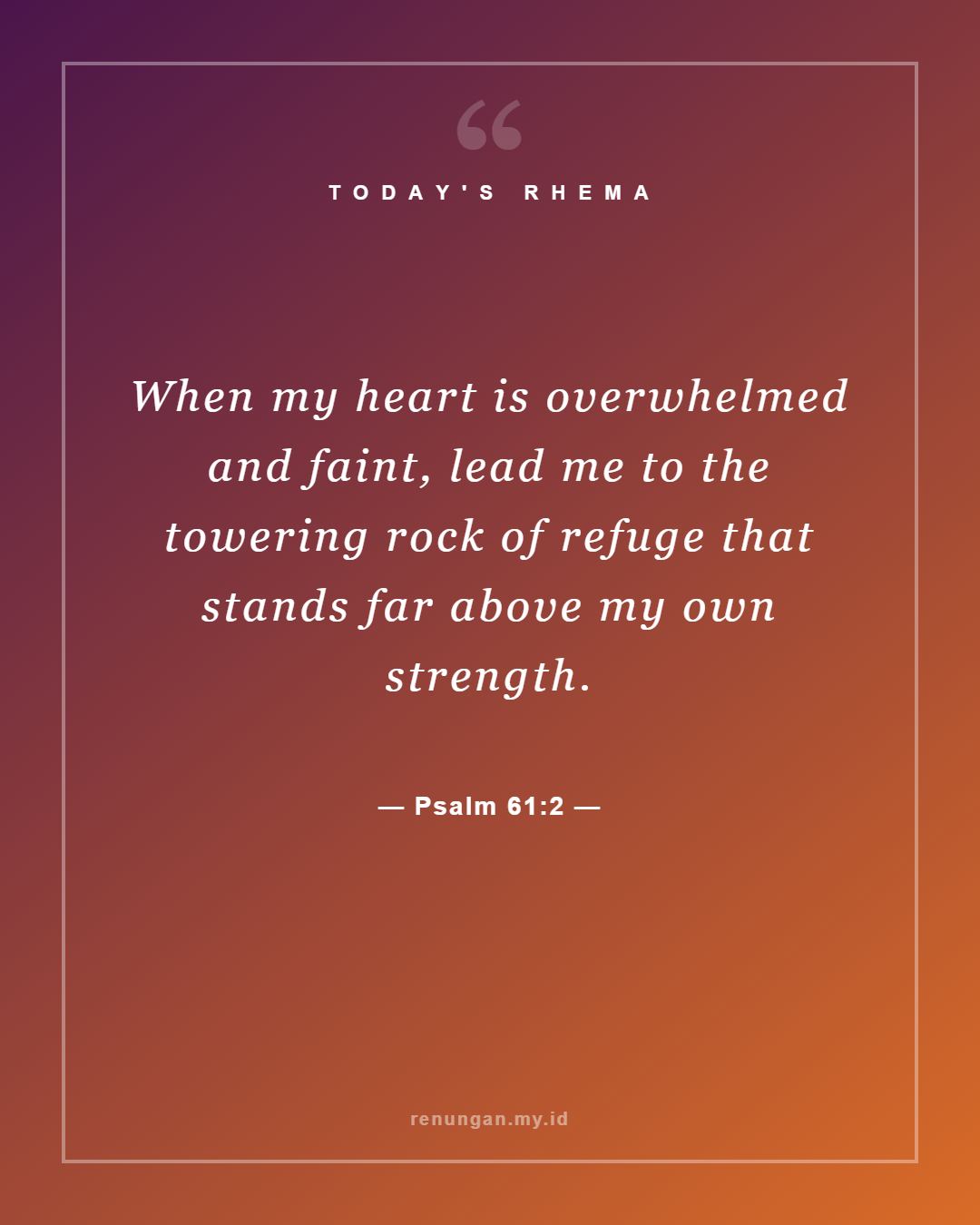 Psalm 61:2