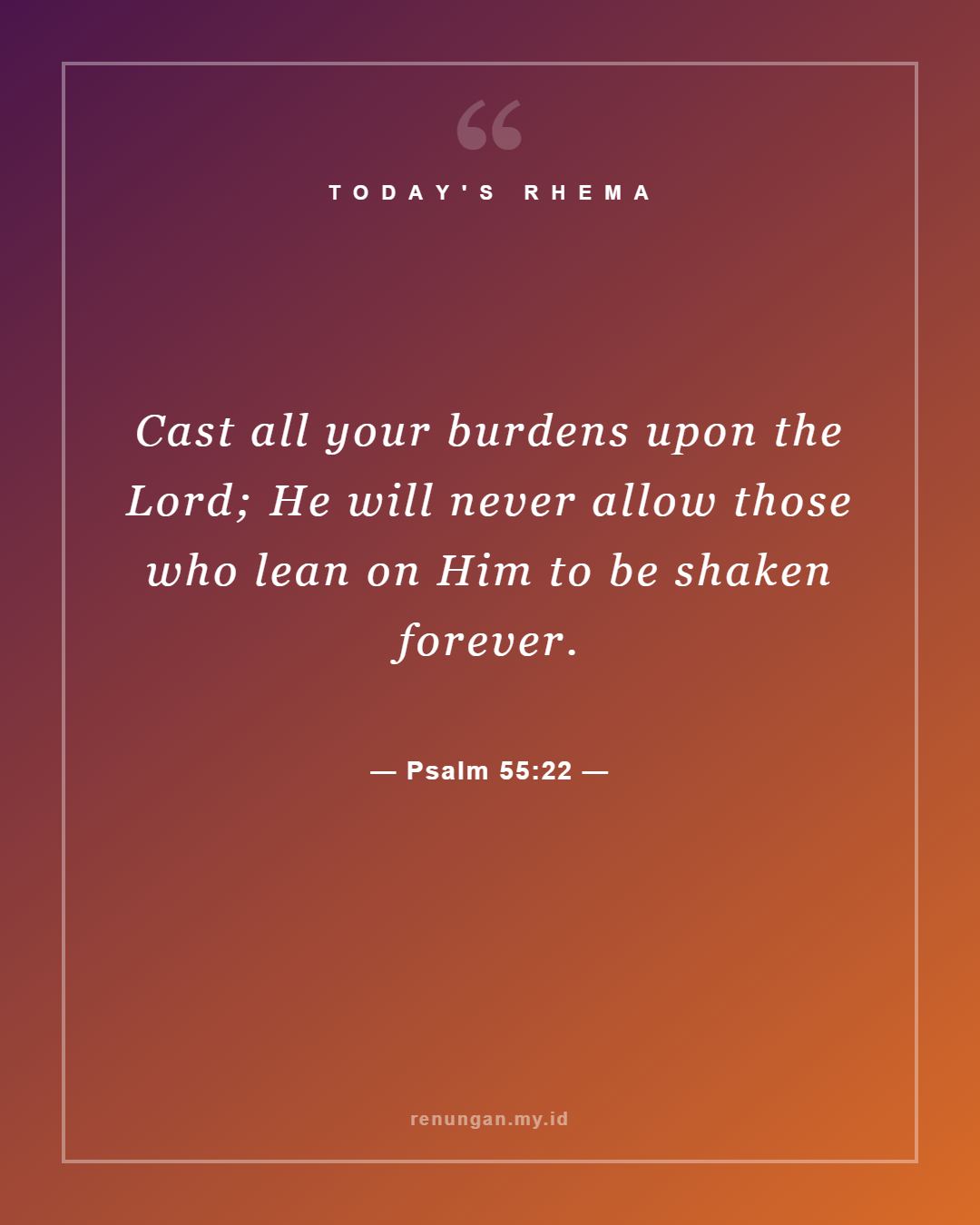 Psalm 55:22