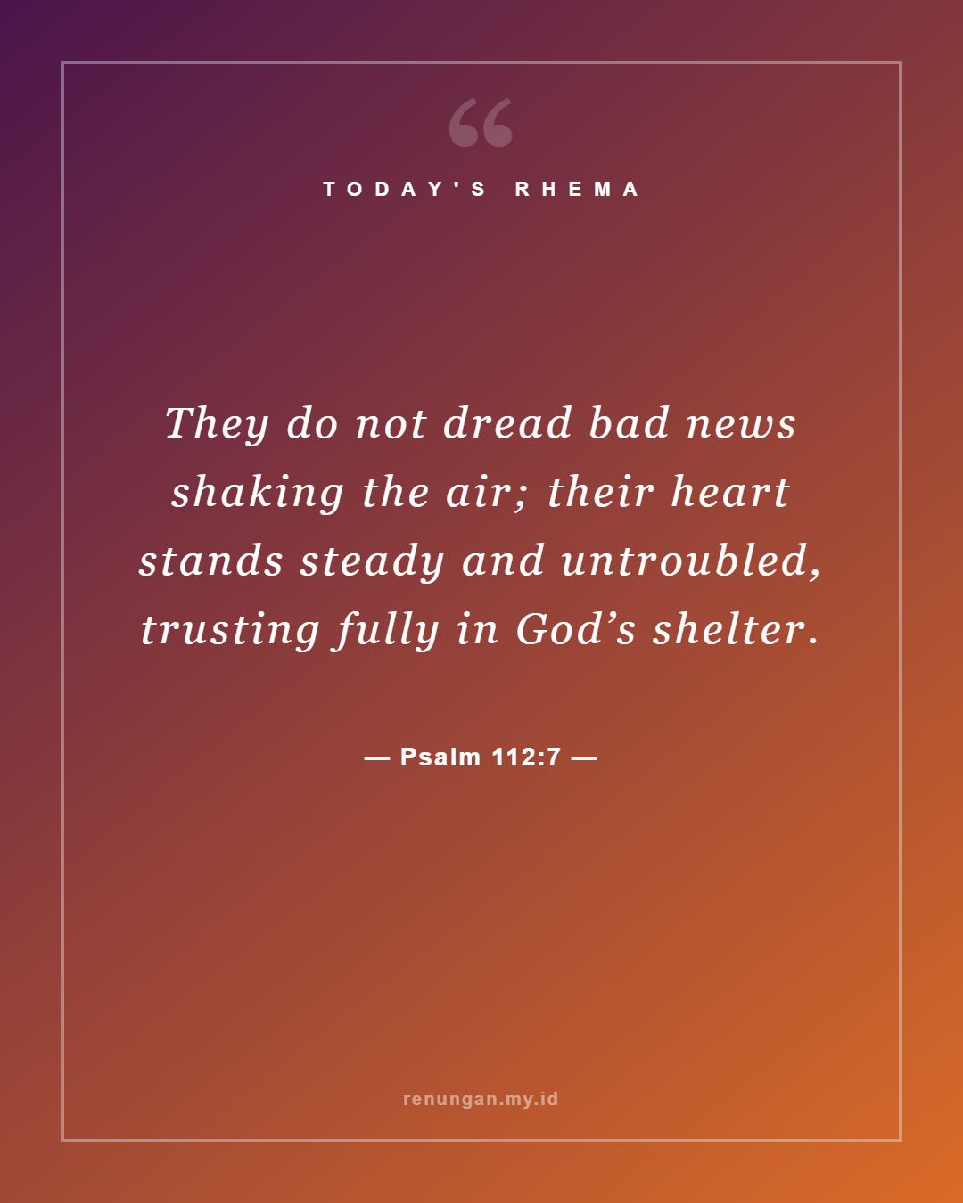 Psalm 112:7