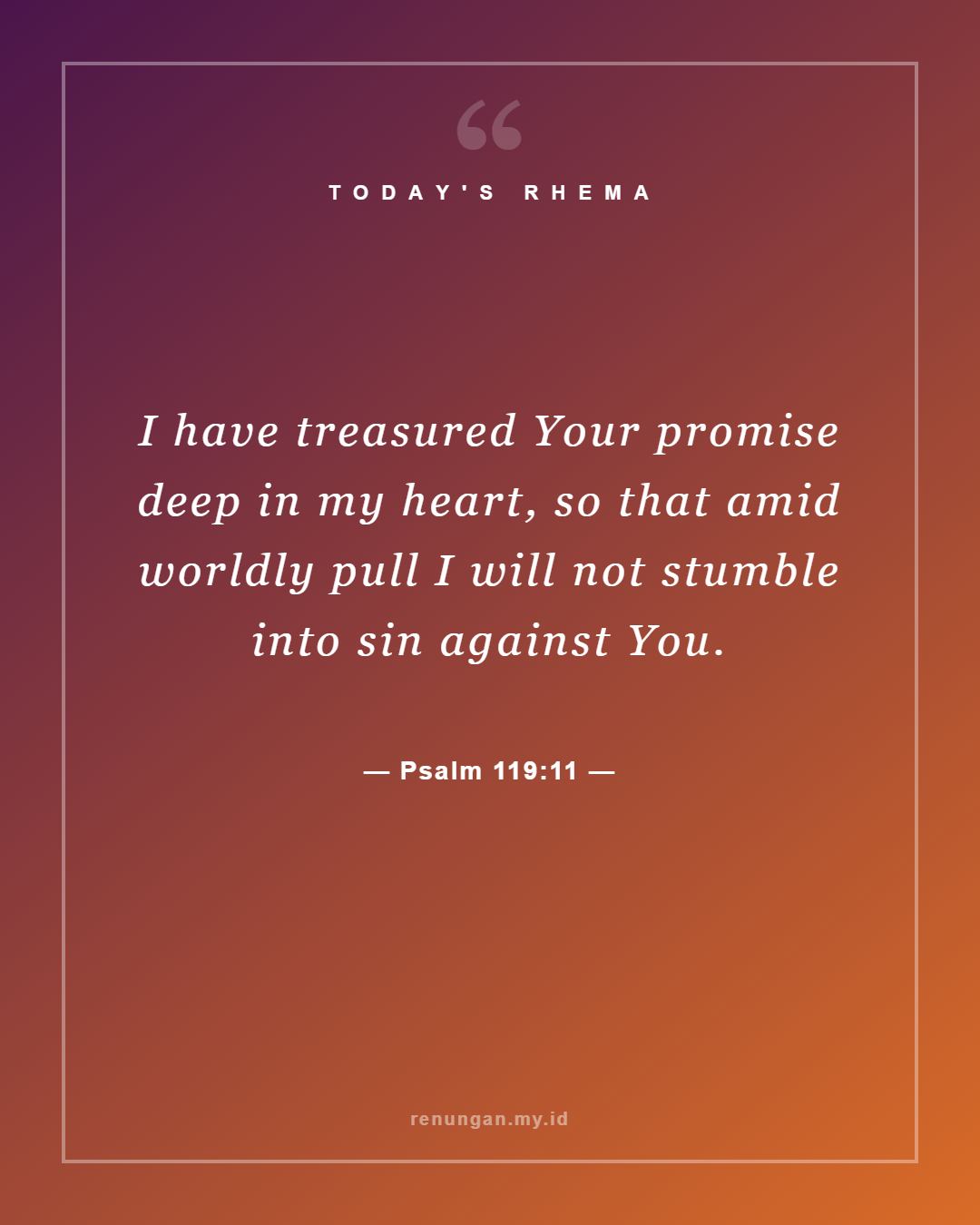 Psalm 119:11