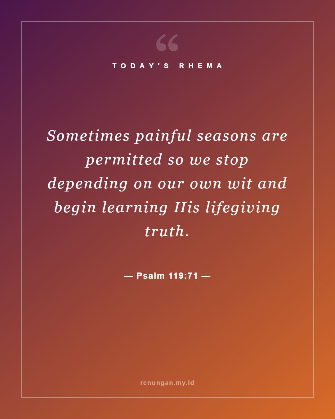 Psalm 119:71