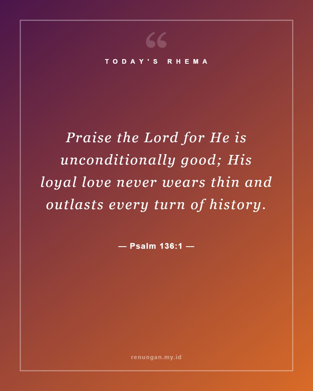 Psalm 136:1