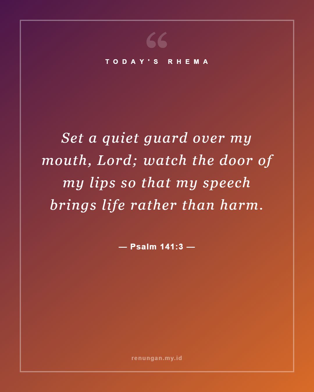 Psalm 141:3