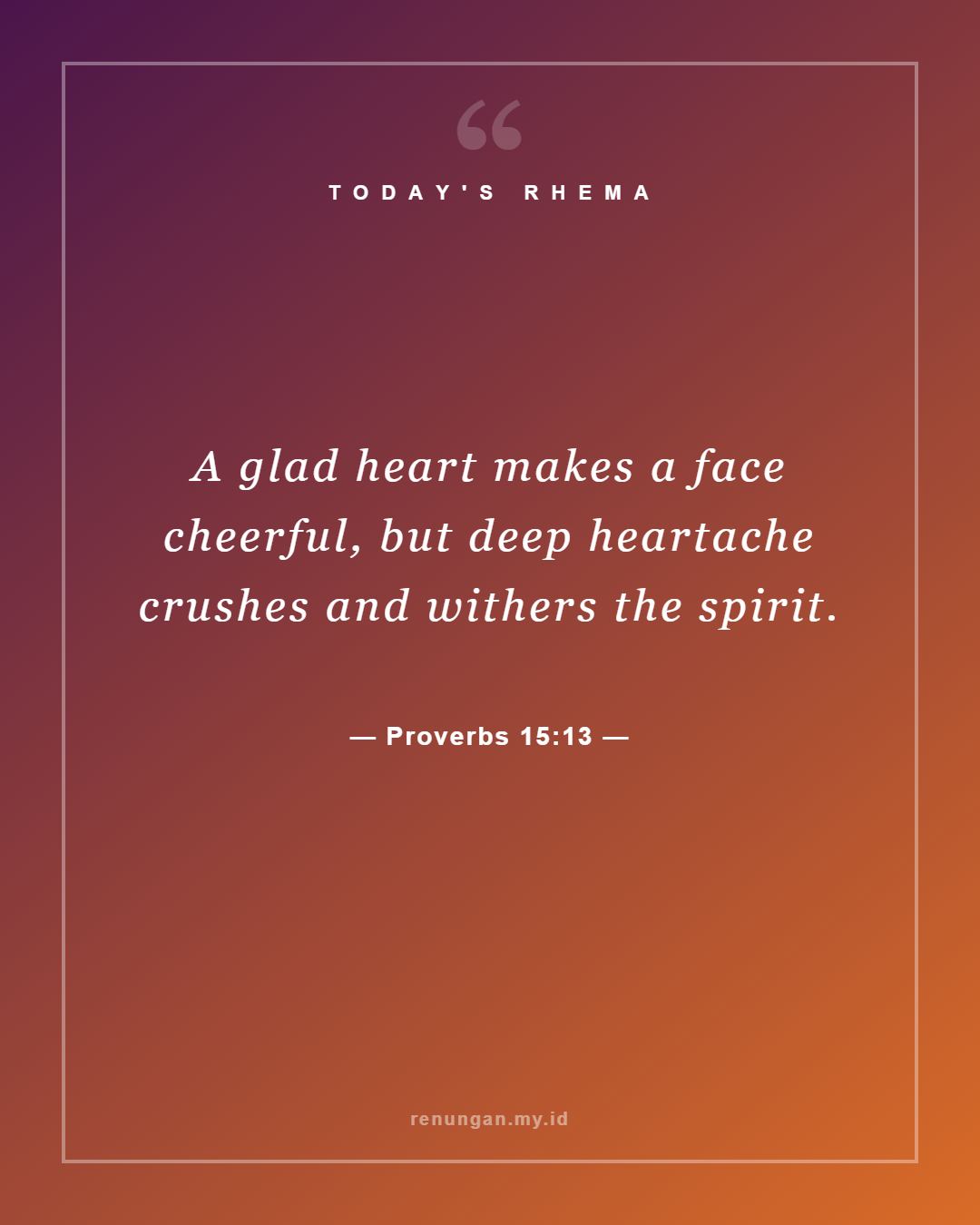 Proverbs 15:13