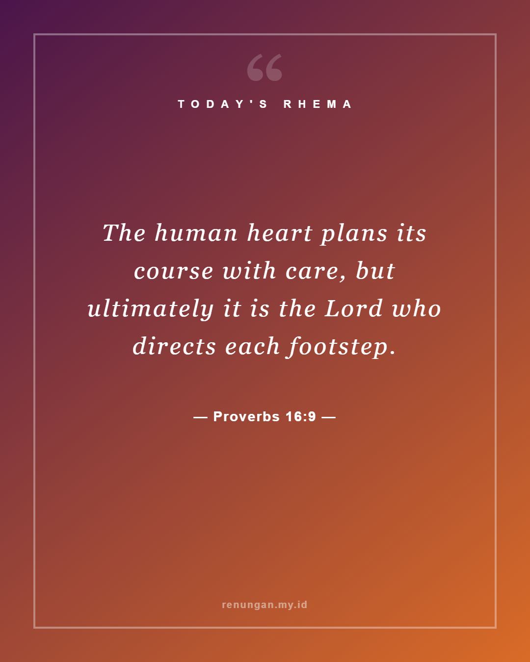Proverbs 16:9