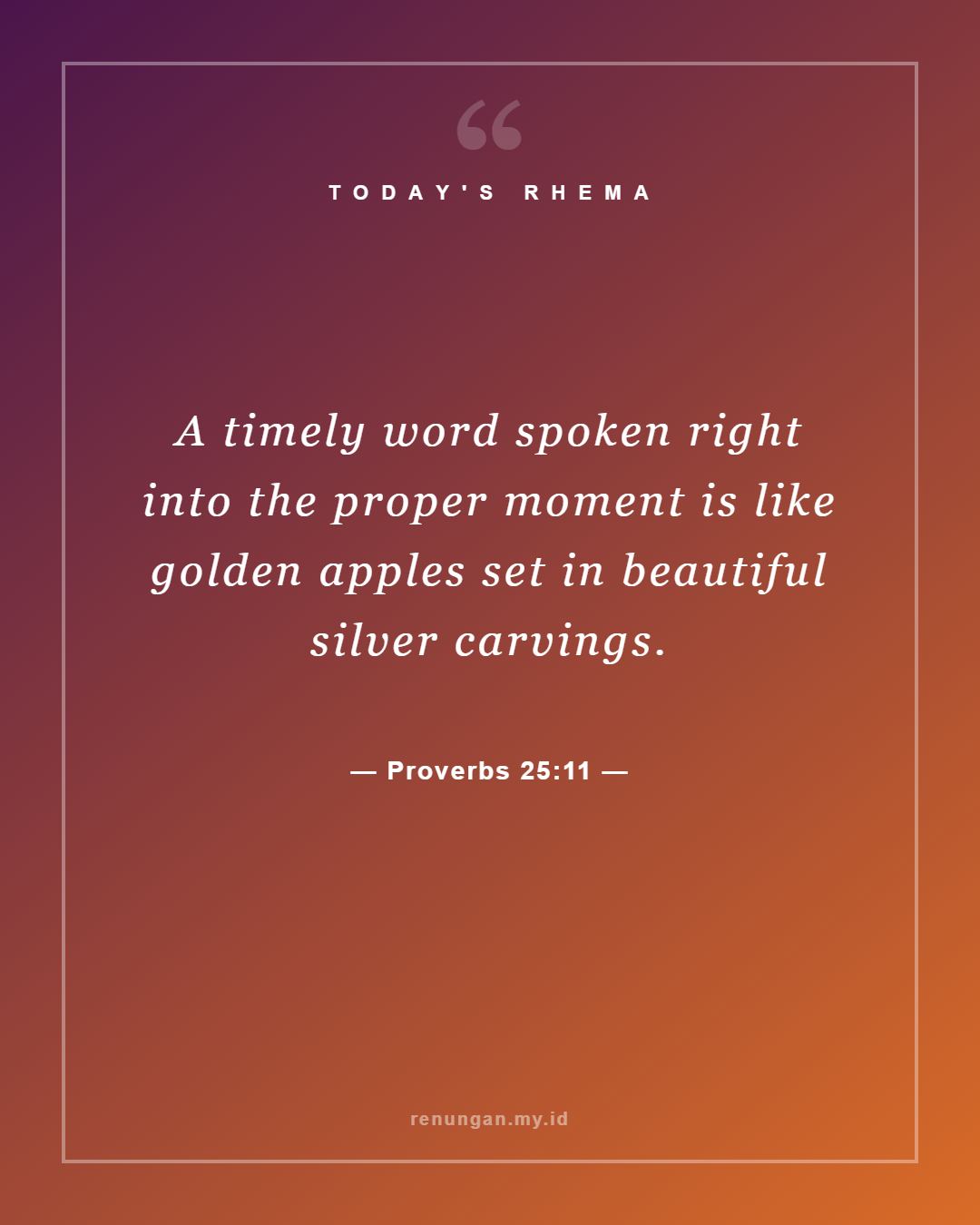 Proverbs 25:11