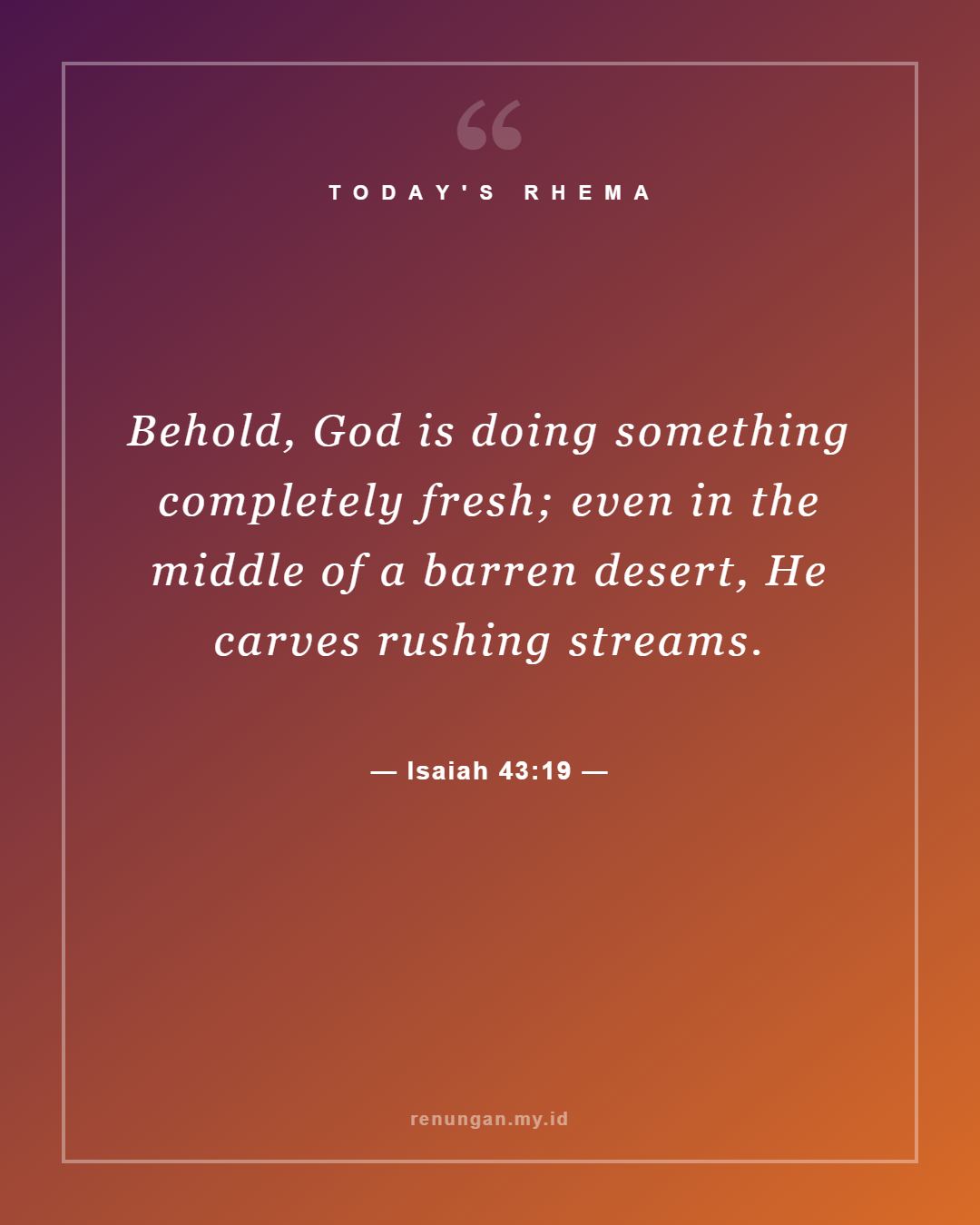 Isaiah 43:19