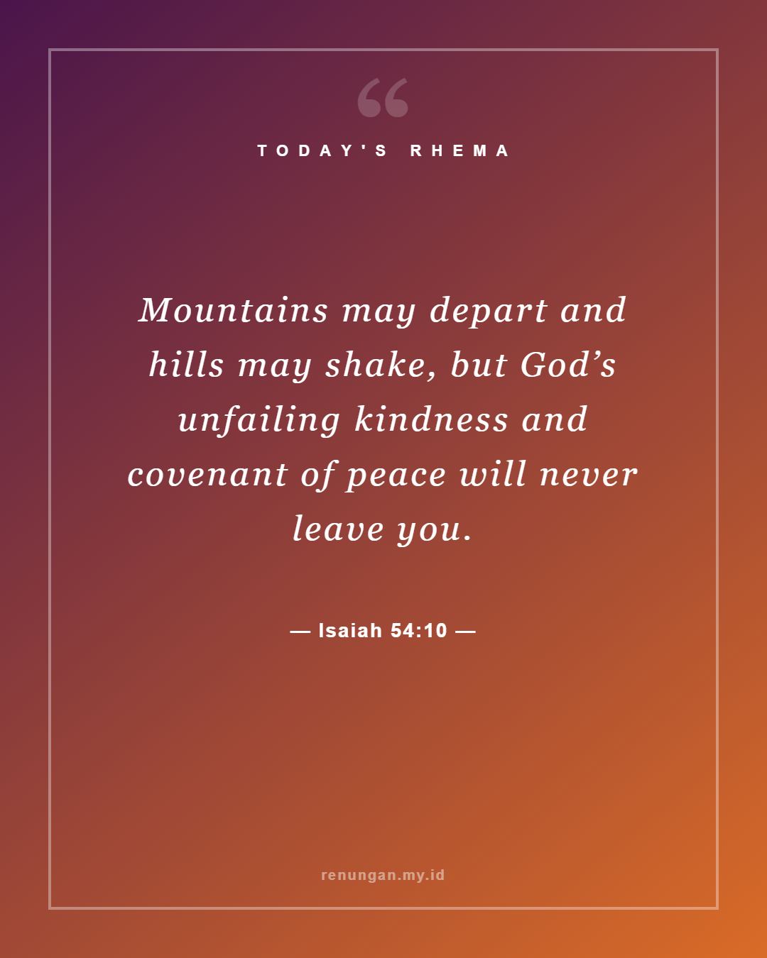 Isaiah 54:10