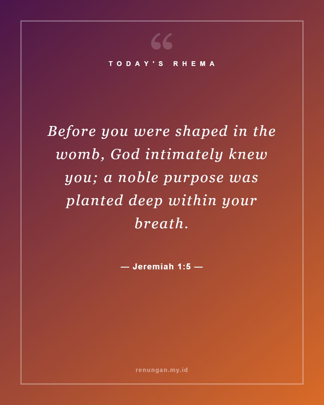 Jeremiah 1:5