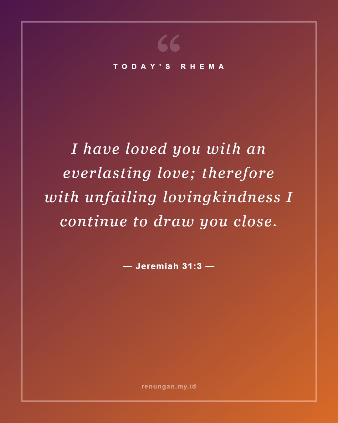Jeremiah 31:3