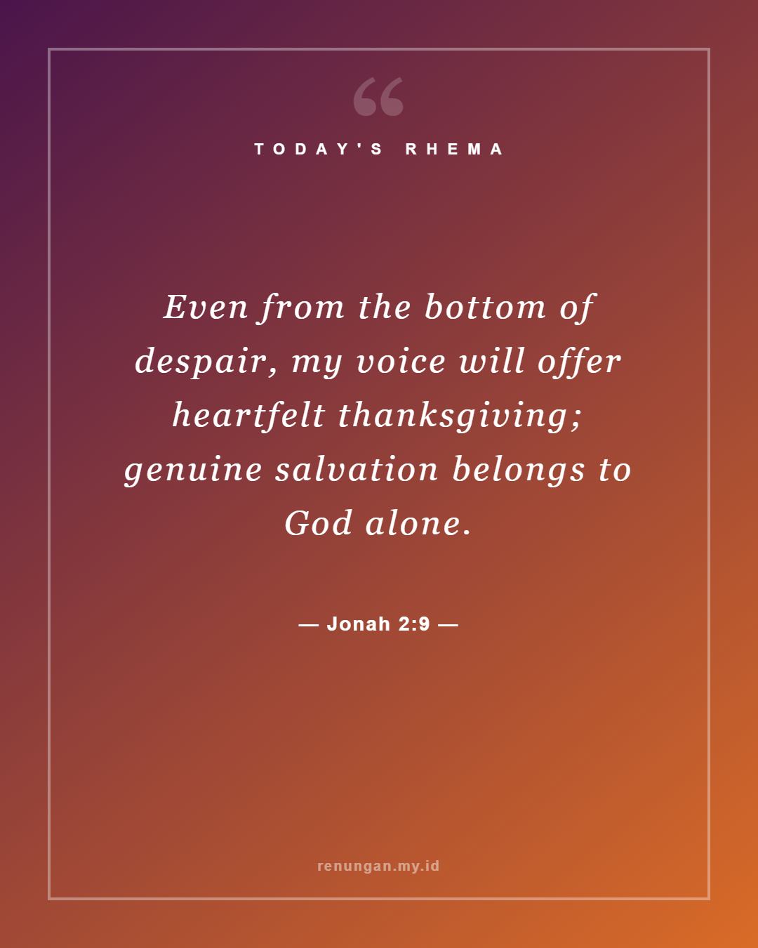 Jonah 2:9