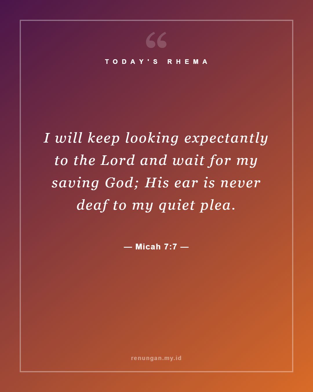 Micah 7:7