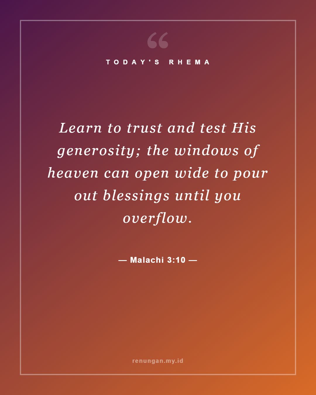 Malachi 3:10