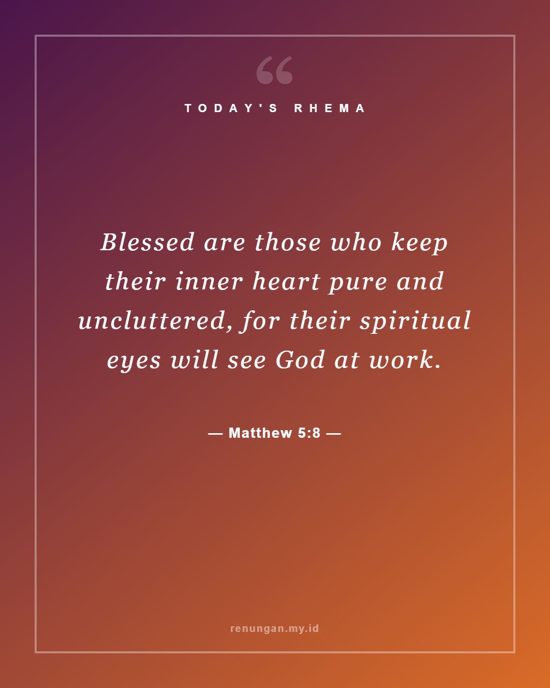 Matthew 5:8