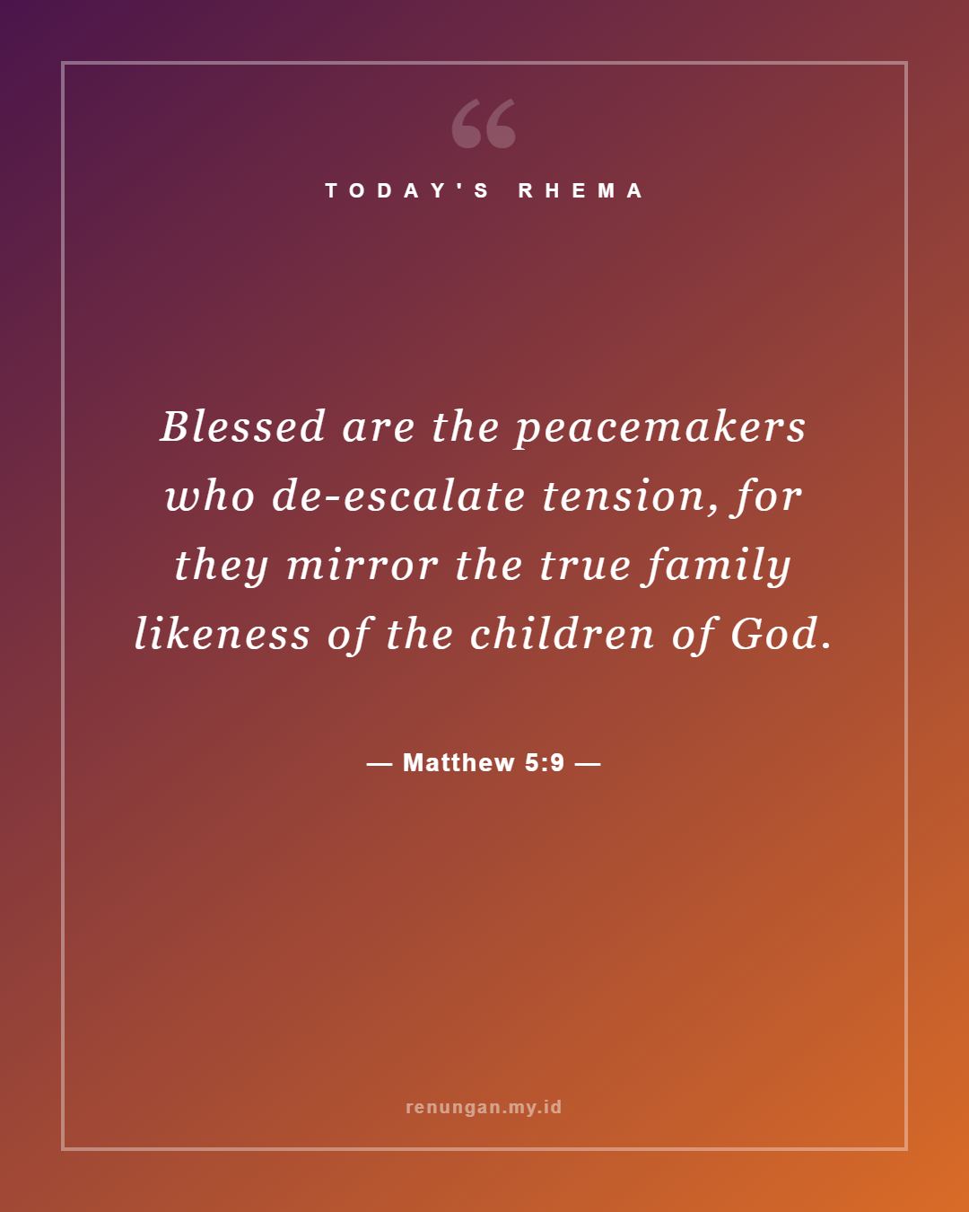 Matthew 5:9