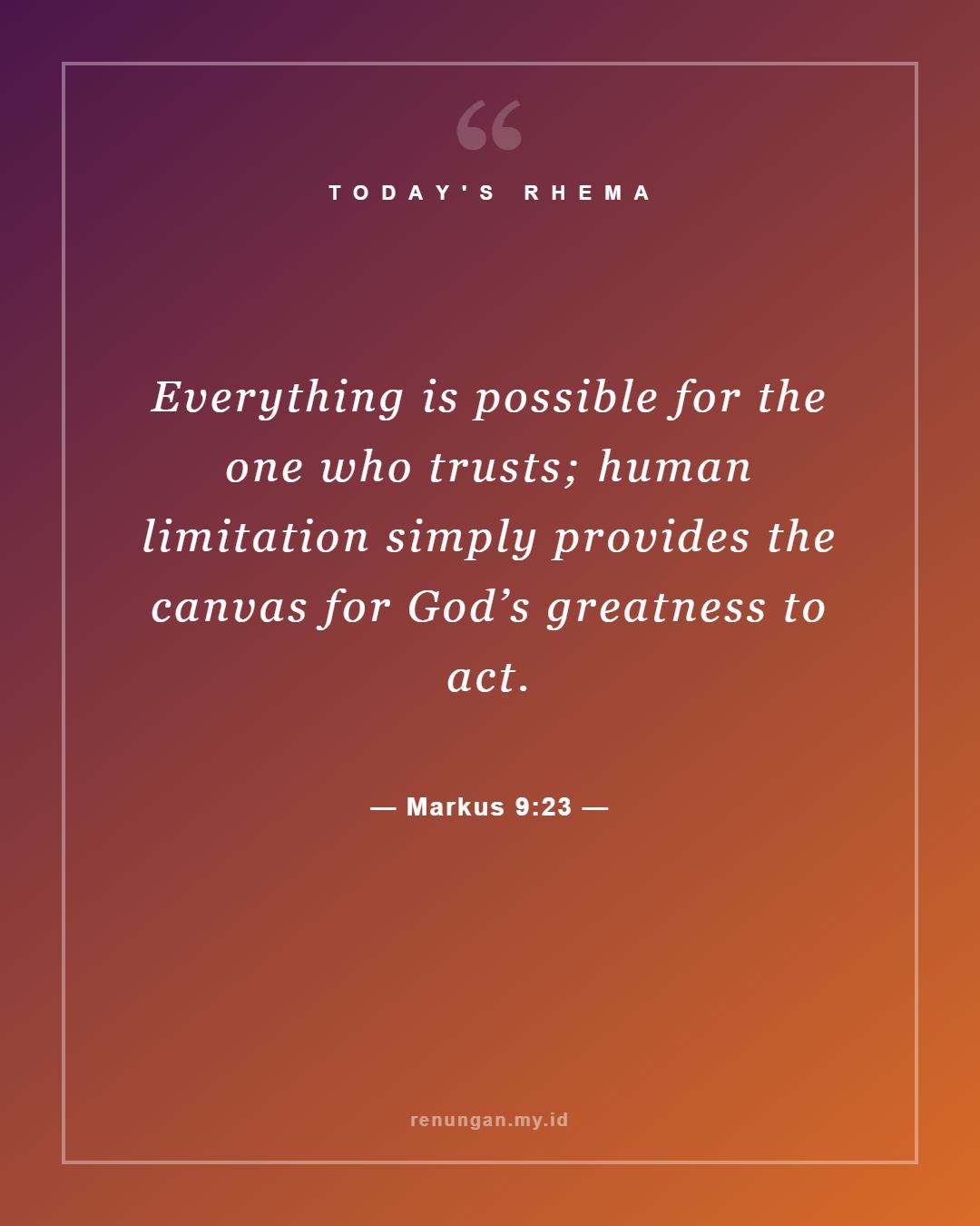 Markus 9:23