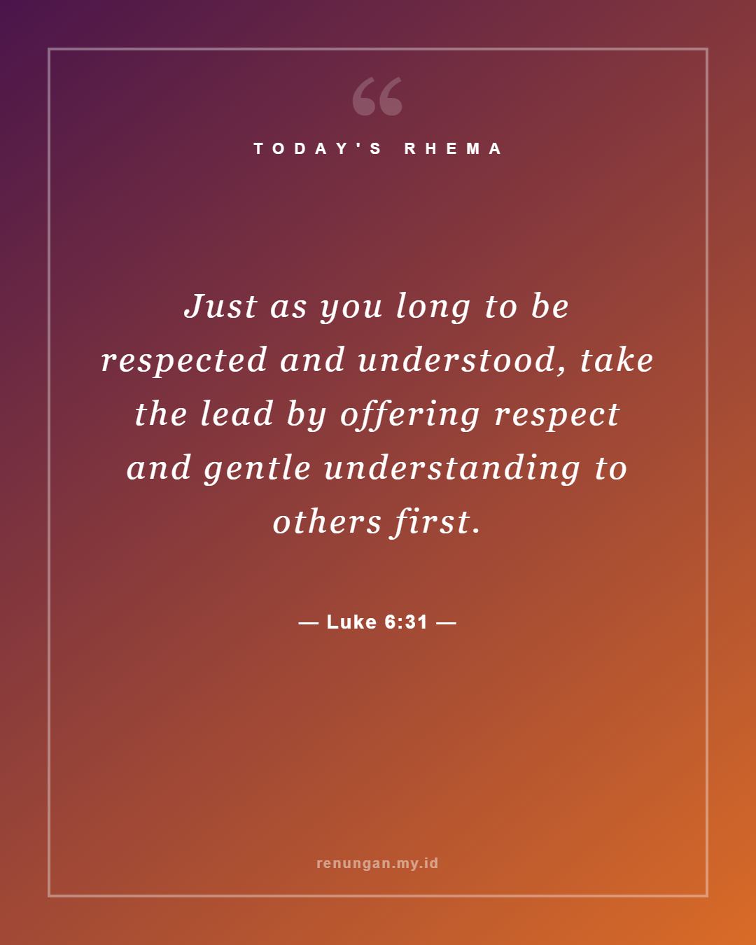 Luke 6:31