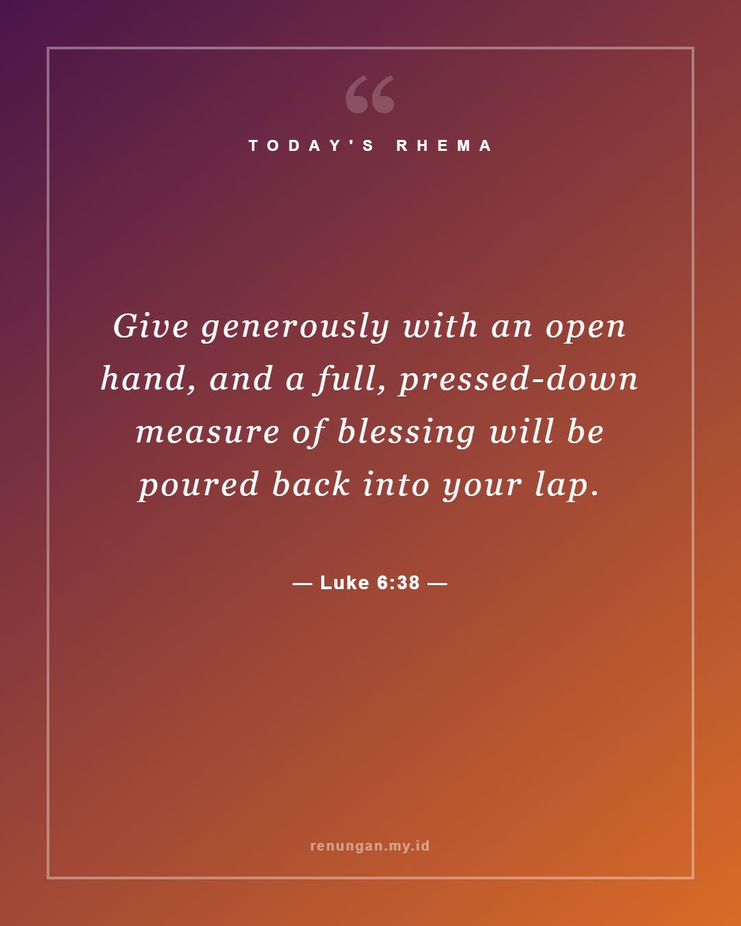 Luke 6:38