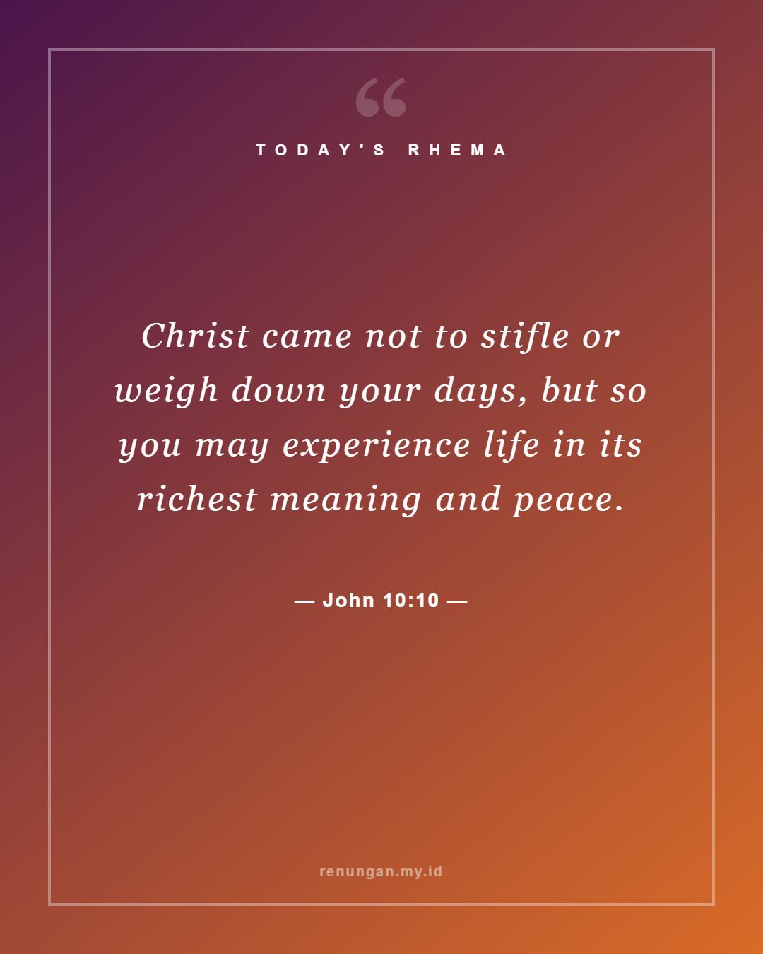 John 10:10