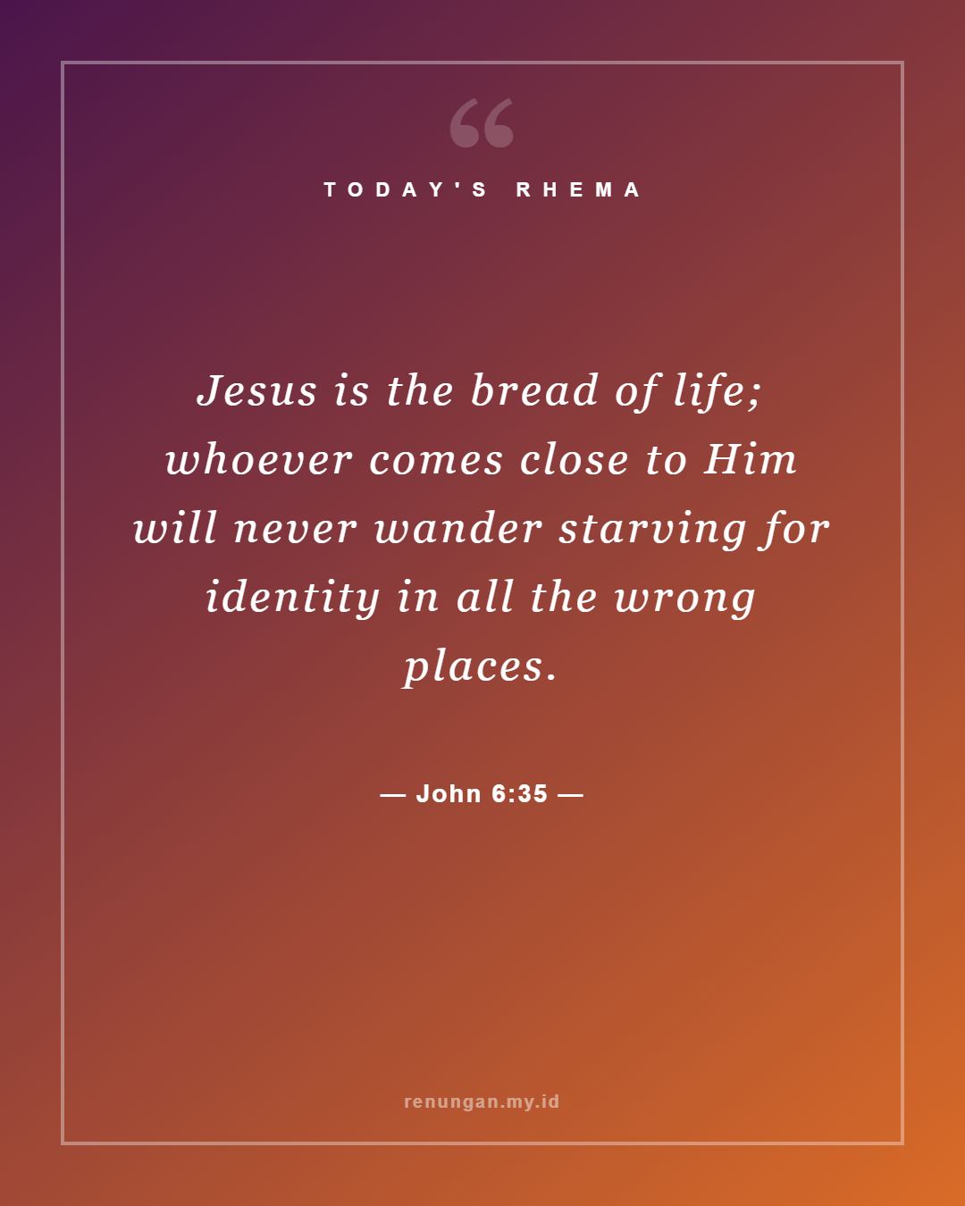 John 6:35
