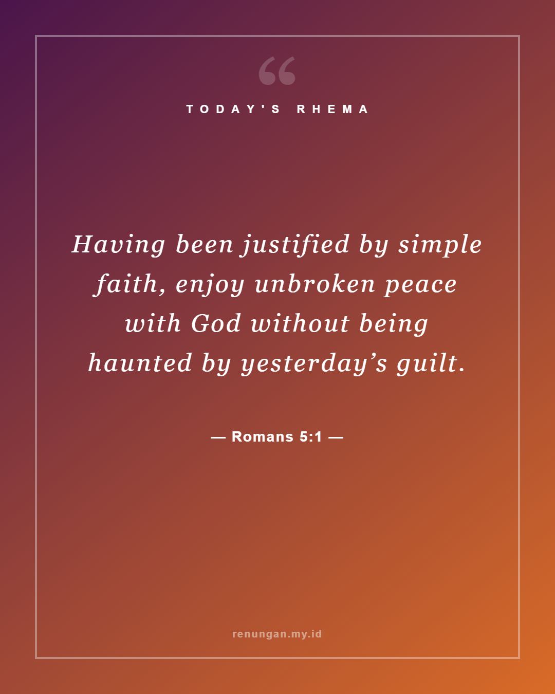 Romans 5:1
