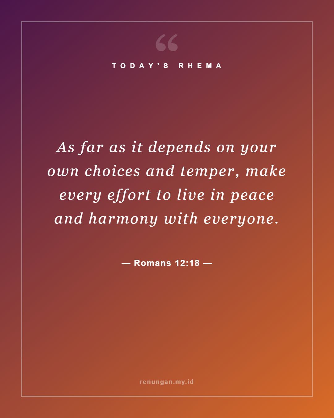 Romans 12:18
