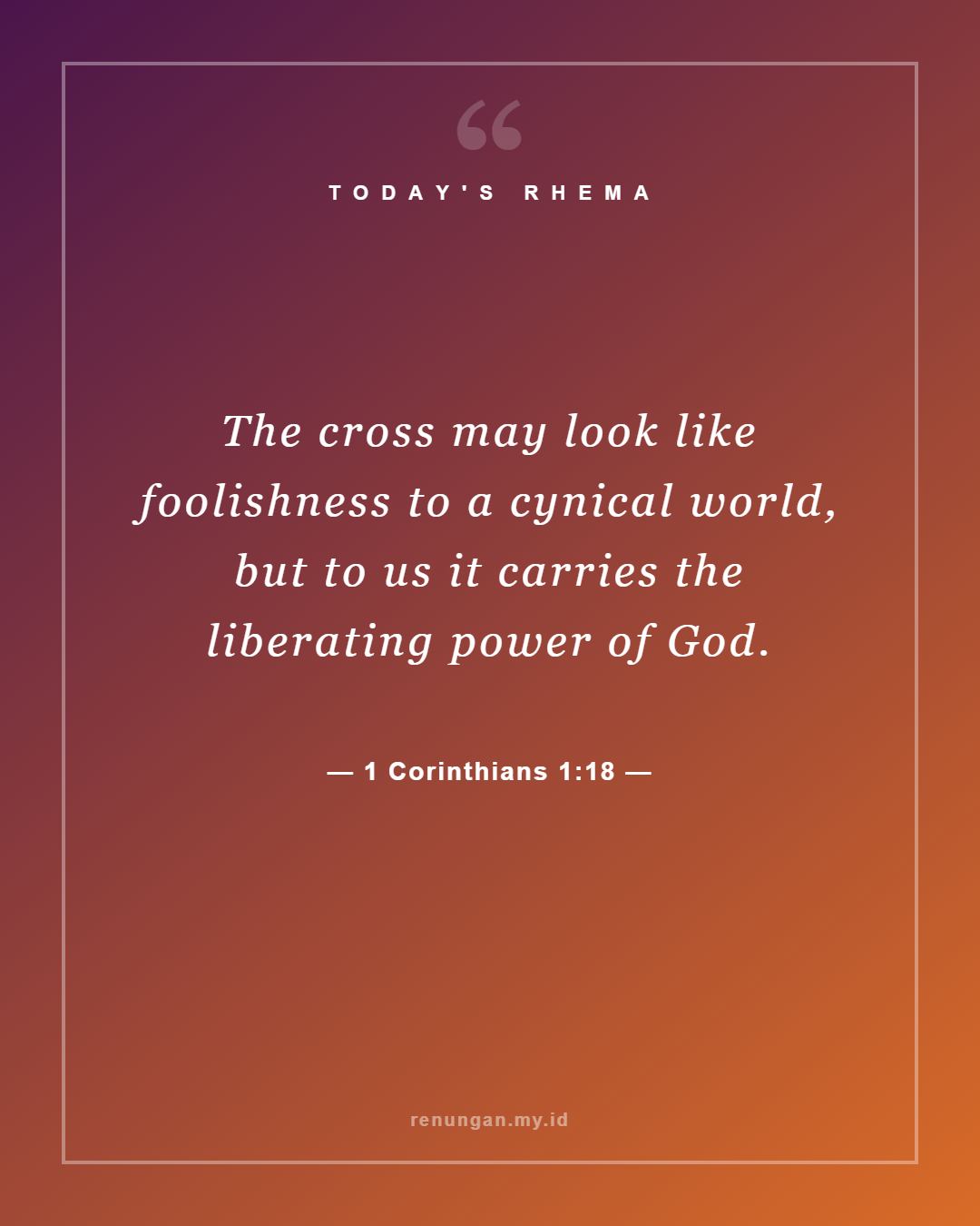 1 Corinthians 1:18