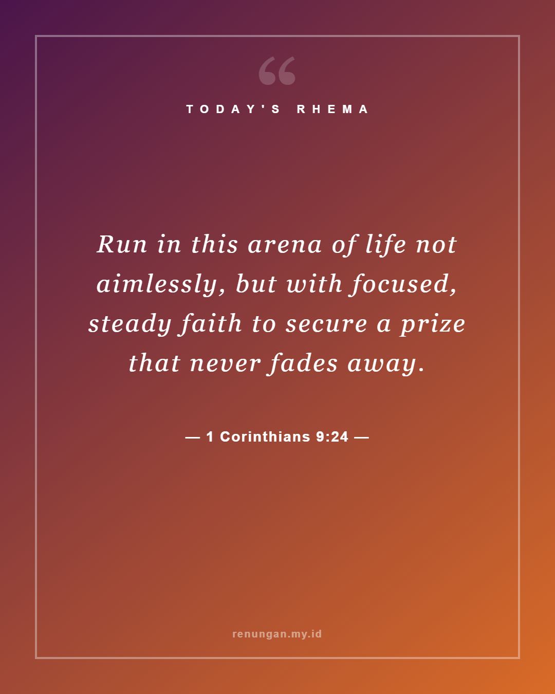 1 Corinthians 9:24