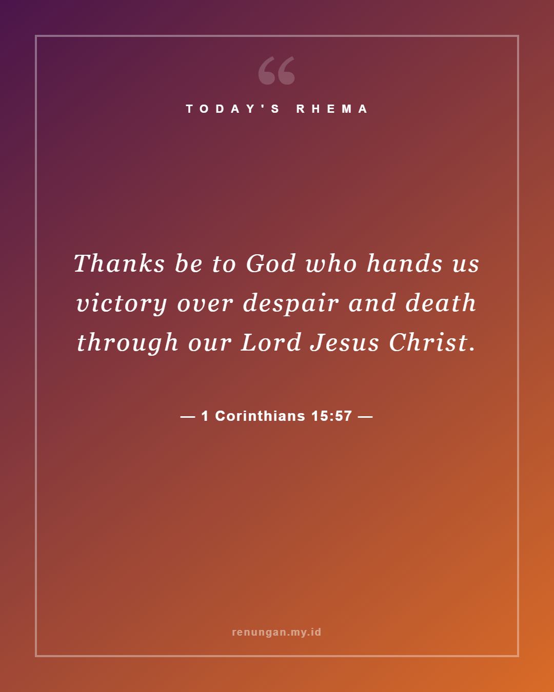 1 Corinthians 15:57