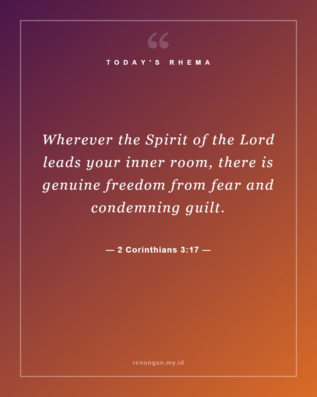 2 Corinthians 3:17