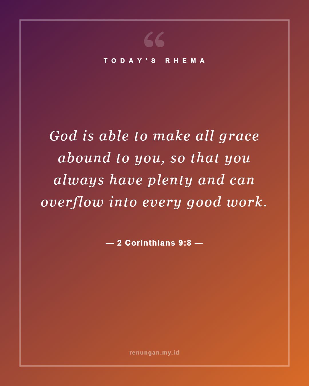 2 Corinthians 9:8