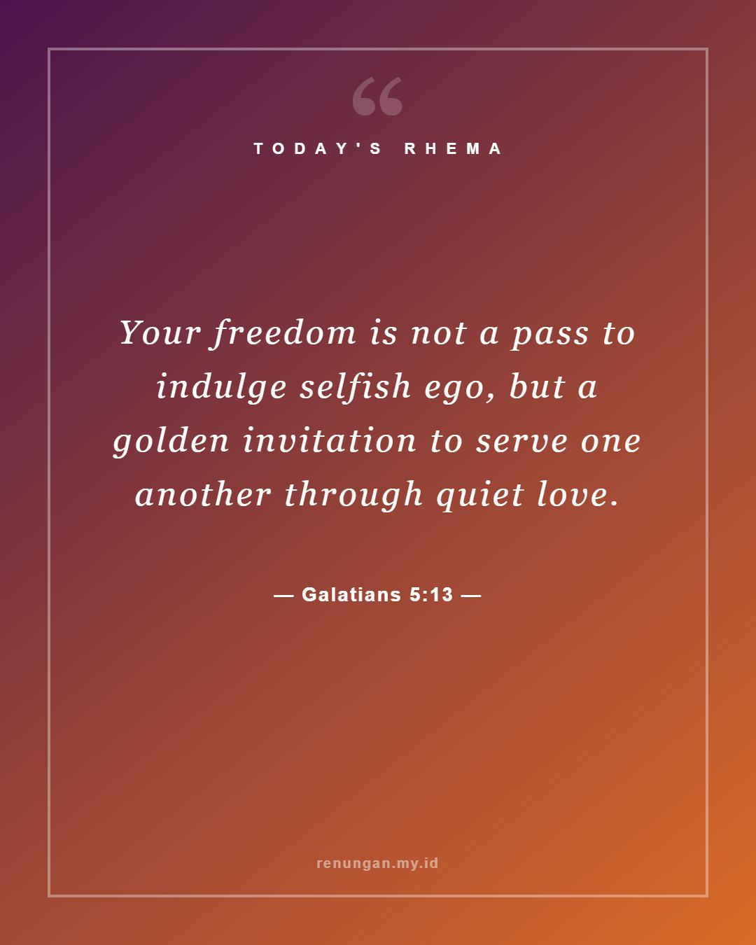 Galatians 5:13