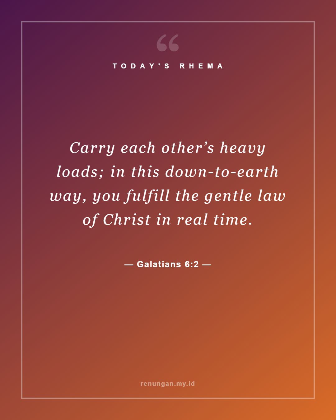 Galatians 6:2
